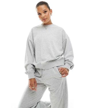 JJXX Sudadera Gris De Corte Cuadrado De (Parte De Un Conjunto)