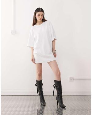 Noisy May Boxy T-Shirt Dress - Natural