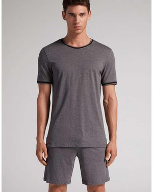 Intimissimi Short Superior Cotton Pyjamas - Grey