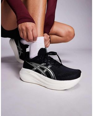 Asics Zapatillas De Deporte Negras Para Correr Gel-Nimbus 27 De - Gris