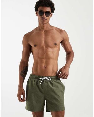 Jack & Jones Seersucker Swim Shorts - Green