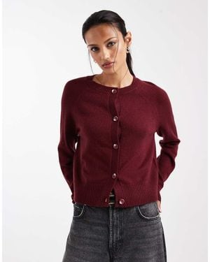 ONLY Cárdigan Corto De -Rojo