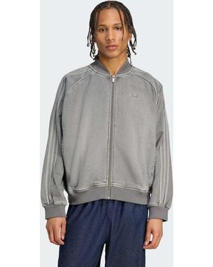 adidas Originals Sst Adicolor Loose Sst Denim Wash Jacket - Grey