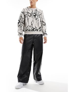 ASOS – sehr weite hose - Schwarz