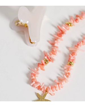 Orelia Collana Appariscente Placcata - Rosa