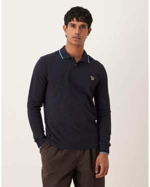 Paul Smith Paul Smith Regular Fit Zebra Logo Polo - Blue