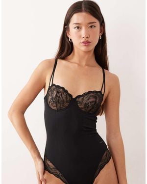 Calvin Klein Shapewear Sensual Stretch Lace Body - Black