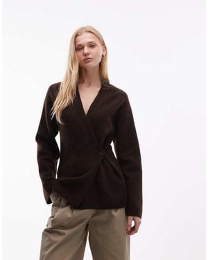 ARKET Zacht Asymmetrisch Vest Met Ingenomen Taille - Zwart