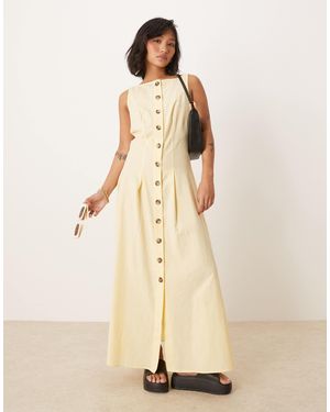 ASOS Asos design petite – maxi-westenkleid - Natur