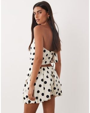 ASOS Shorts Met Bubbelzoom En Striksluiting Opzij - Wit