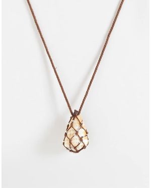 Mango Ketting Met Hangertje - Wit