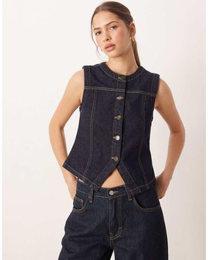 JJXX Denim Waistcoat - Blue