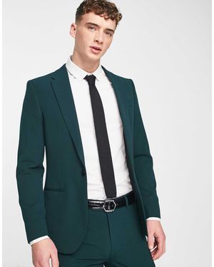 River Island Super Skinny Suit Jacket - Blue