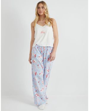 Skinnydip London London Cowboy Coquette Cami & Trouser Pyjama Set - Blue