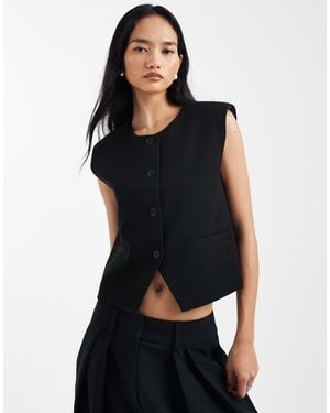 ASOS Tailored Boxy Waistcoat - Black