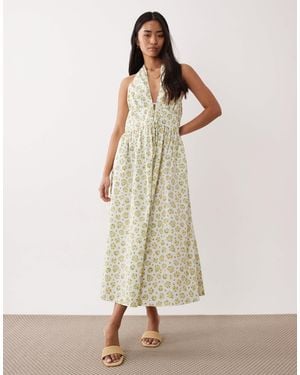Nobody's Child Lilijana Halter Midi Dress - Natural