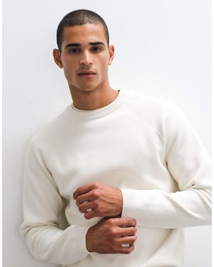 ASOS Relaxed Compact Knitted Sweater - White