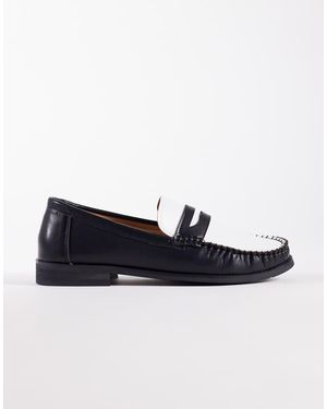 SEQWL Hero Contrast Rouched Loafer - Blue