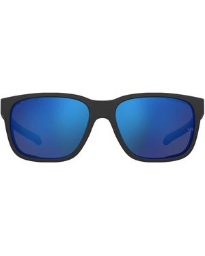 Under Armour Sunglasses Under Armour Glacial Rectangular Sunglasses With Lenses - Blue
