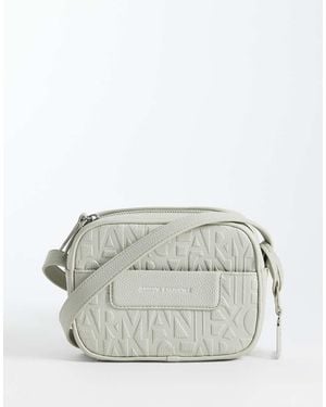 ARMANI EXCHANGE Liz Pebbled Crossbody Bag - Grey