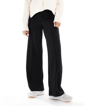 Vero Moda Pleat Front Wide Leg Pants - Black