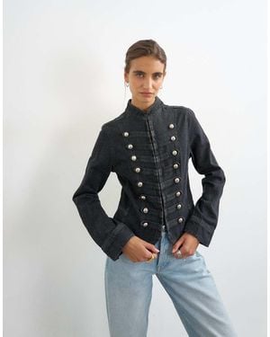 TOPSHOP Denim Drummerjack - Blauw