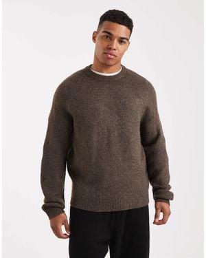 Only & Sons Pull ras - Marron