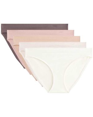 Oysho 5 Seamless Soft Touch Classic Briefs - White