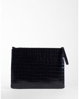 ASOS Flat Portfolio Clutch Bag - Black