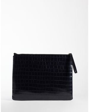 ASOS Flat Portfolio Clutch - Black