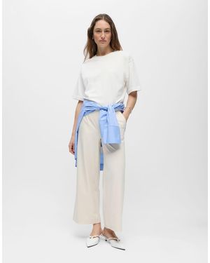 Object Pantaloni Color Sabbia - Blu