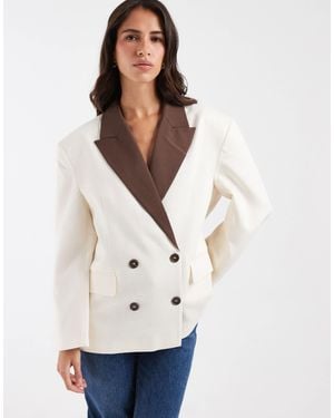 ASOS Blazer en mélange - Blanc