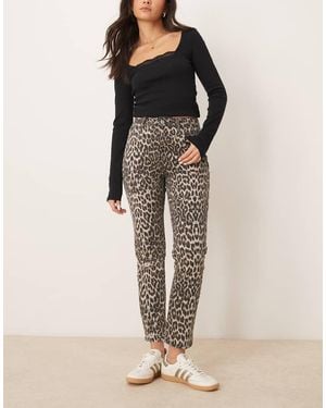 New Look Hannah Straight Leg Jeans - Natural