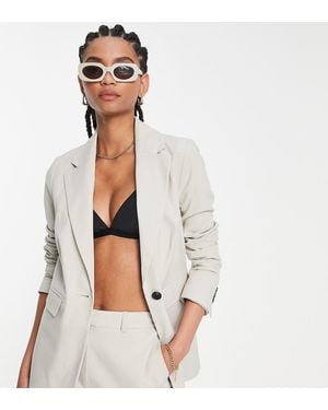 TOPSHOP Fitted Blazer - White