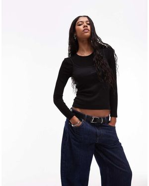 laagam Nova Double Layer Long Sleeve T-Shirt - Blue