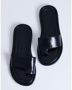 TOPSHOP Sandra Flat Sandal Mules - Blue