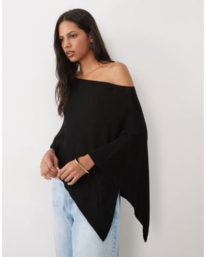 ASOS Gestricktes cape-top - Schwarz