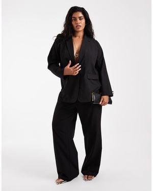 Vero Moda Straight Smart Trouser With Crease Front Co-Ord - Black