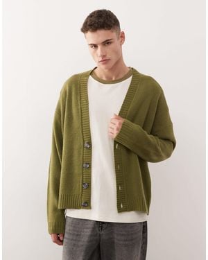 Collusion Knit Cardigan - Green