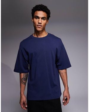 River Island Boxy Fit Oversized T-shirt - Blue