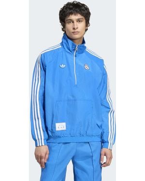 adidas Originals – real madrid terrace icons – jacke - Blau