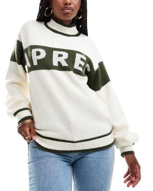 South Beach Funnel Neck Apres Knit Jumper - Grey