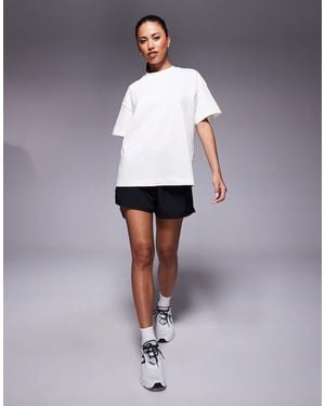 4505 – icon – schweres oversize-t-shirt - Weiß