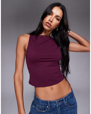 GOOD AMERICAN Weightless Sleeveless Tank - Purple