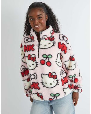 Skinnydip London London Hello Kitty Cherry Longline Fleece - White
