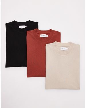 TOPMAN 3-pack Oversized Fit T-shirts - Red
