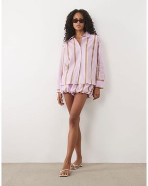 ASOS Bubble Hem Shorts - Pink