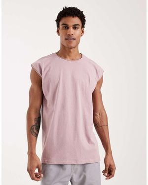 Brave Soul Oversized Tank Vest - Pink