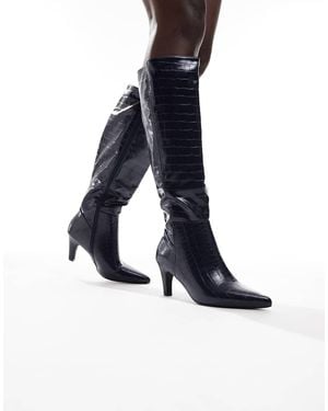 SEQWL Starburst Knee Boots - Blue