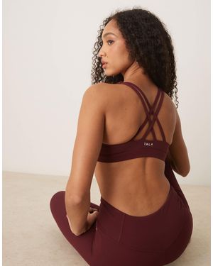 Tala Skinluxe Tank Sports Bra - Brown